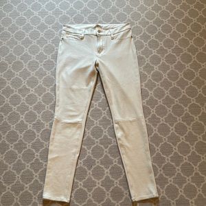 7 for all mankind, Cream Faux Suede Ankle Length-Size 29.